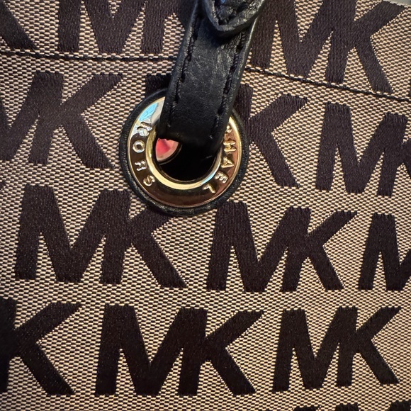 Michael Kors Black and Brown Monogram Tote - Picture 4 of 8